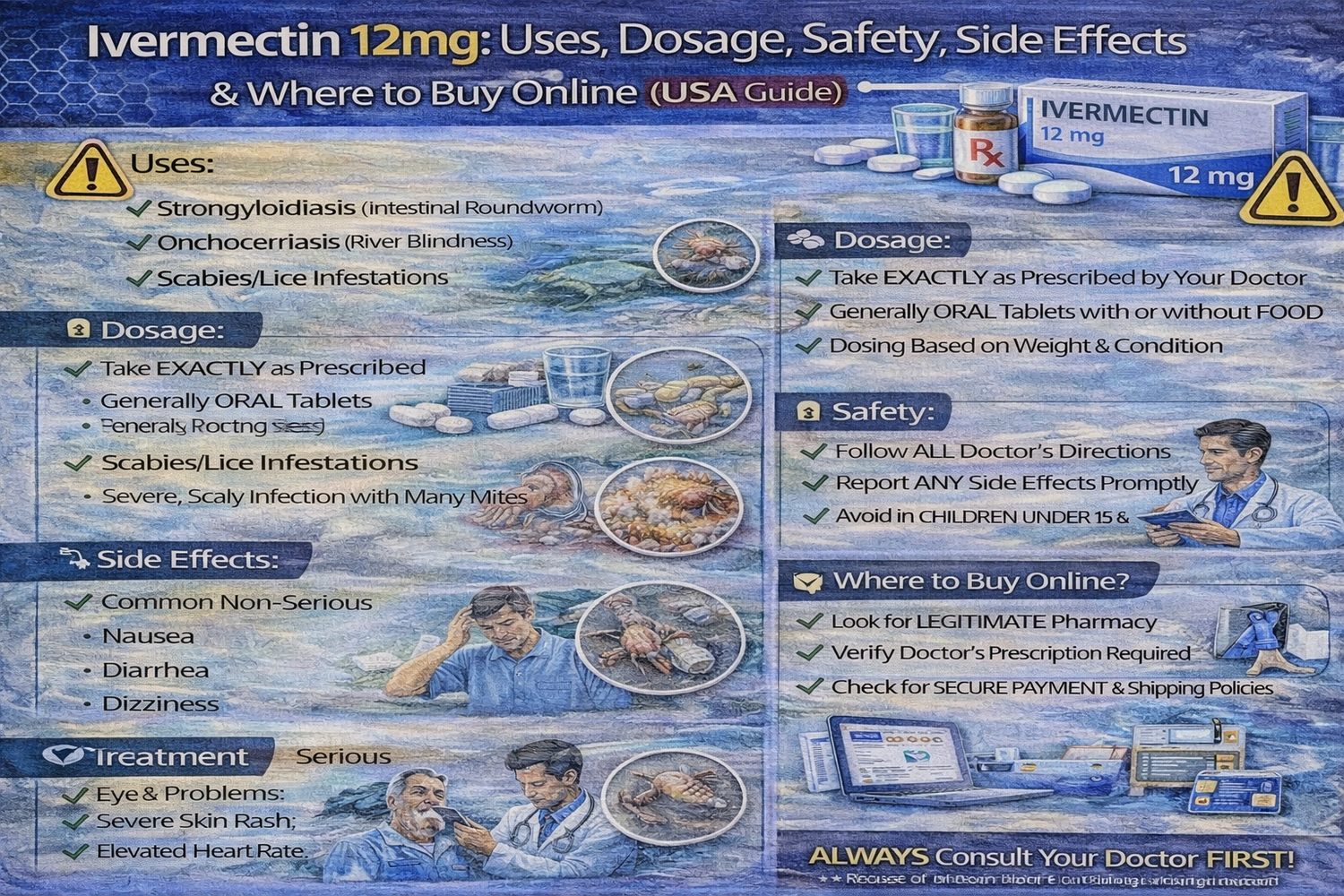 Ivermectin 12mg tablet for humans – dosage and safety guide USA