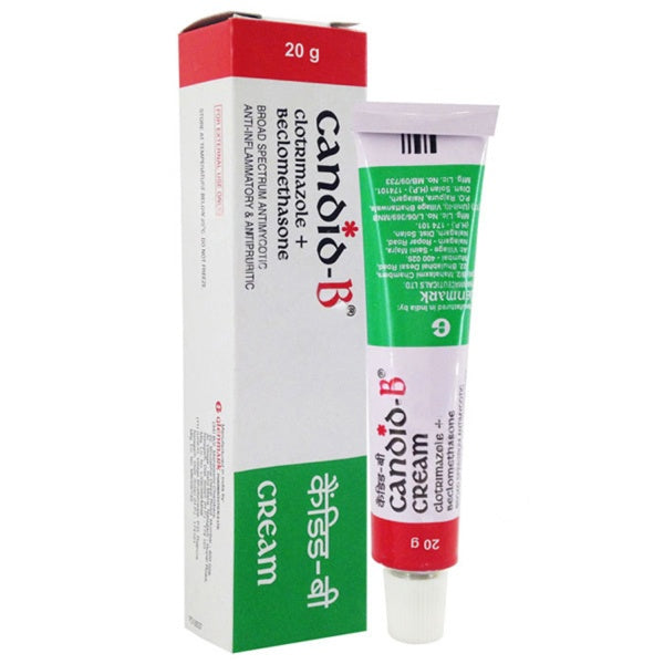 Candid B Cream 20gm (Clotrimazole/Beclometasone)