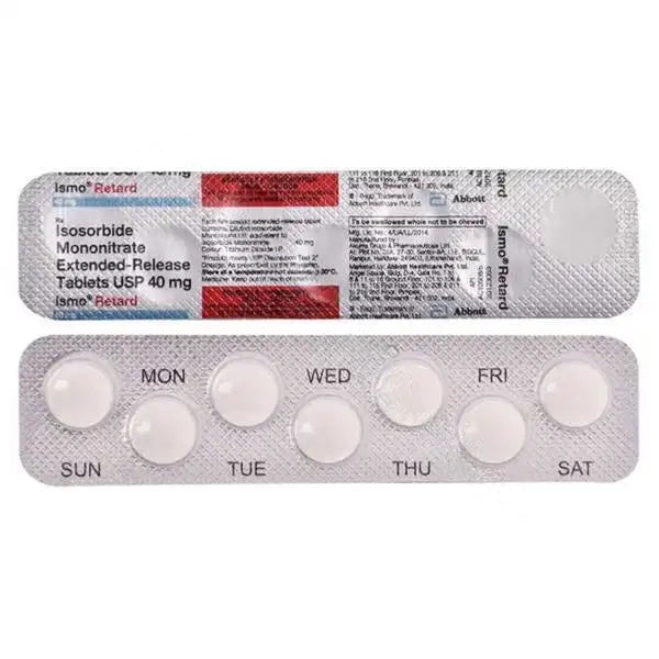 Isosorbide Mononitrate Extended Release 40 Mg (Generic)