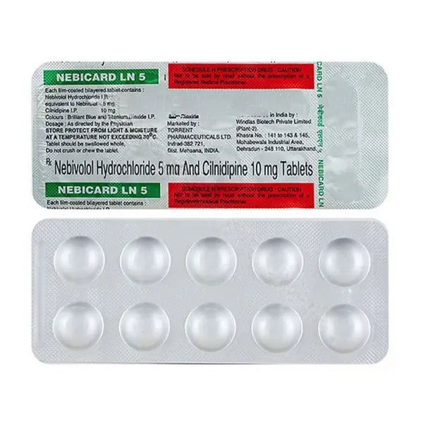 Nebicard LN 5 Mg (Nebivolol/Cilnidipine)