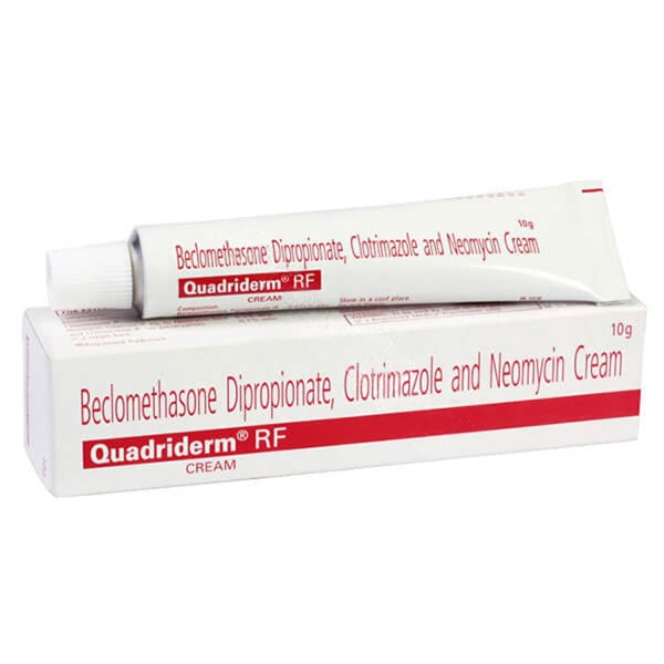 Quadriderm RF 10 g (Beclomethasone/Clotrimazole/Neomycin)