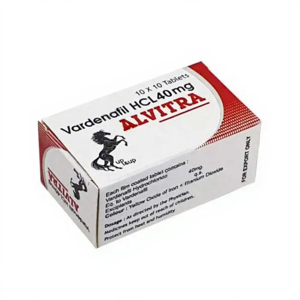 Alvitra 40 Vardenafil Tablets for Erectile Dysfunction