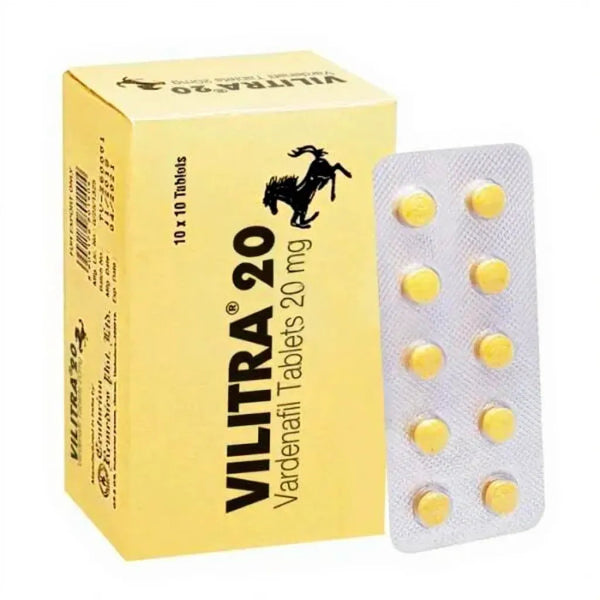 Vilitra 20mg Vardenafil tablets for erectile dysfunction