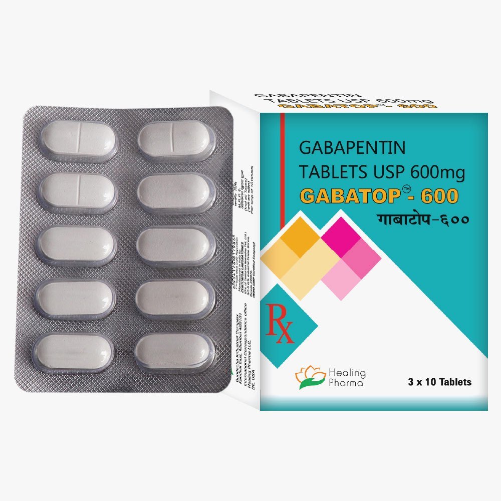 Gabatop 600 mg Tablets – Gabapentin (Generic Neurontin) for Nerve Pain and Seizures – Global Medship