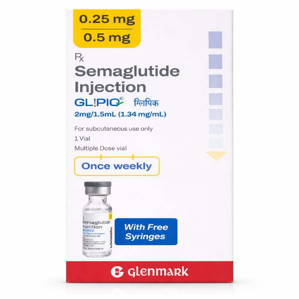 Glipiq 0.25mg 0.5mg semaglutide injection for weight loss and diabetes treatment