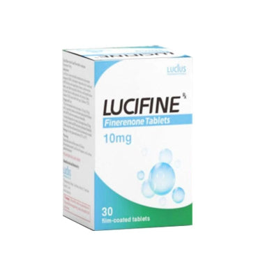 LuciFine 10 mg finerenone tablets by Lucius Pharmaceuticals