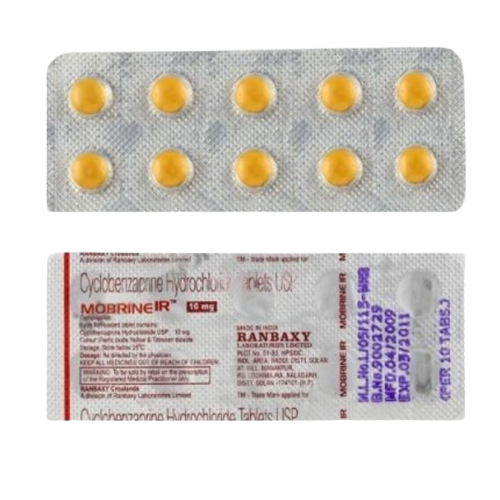 Mobrine 10 mg IR Tablet – Cyclobenzaprine for Muscle Spasms and Back Pain – Global Medship