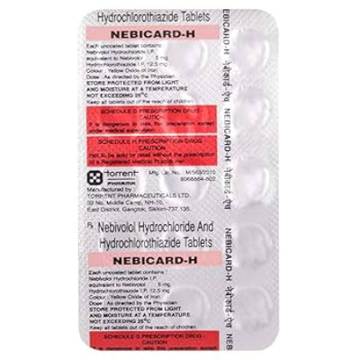 Nebicard H 5 mg + 12.5 mg tablet – nebivolol and hydrochlorothiazide combination for hypertension