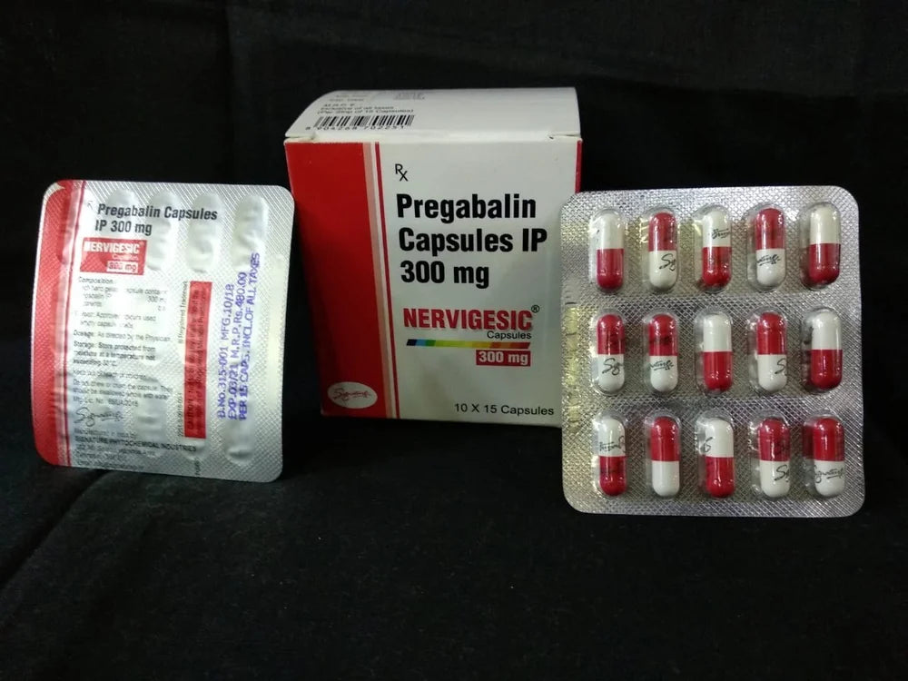 Nervigesic 300 mg Pregabalin Capsules for Neuropathic Pain and Anxiety Treatment