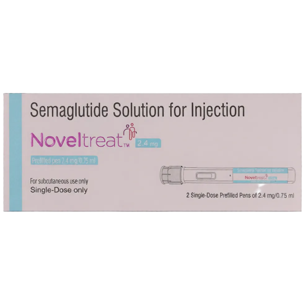 Noveltreat 2.4mg pre-filled semaglutide pen for maximum weight loss treatment