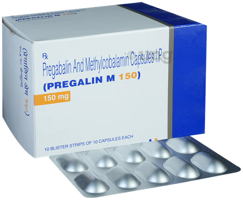 Pregalin M 150 mg capsules by Torrent – Pregabalin & Methylcobalamin for nerve pain

