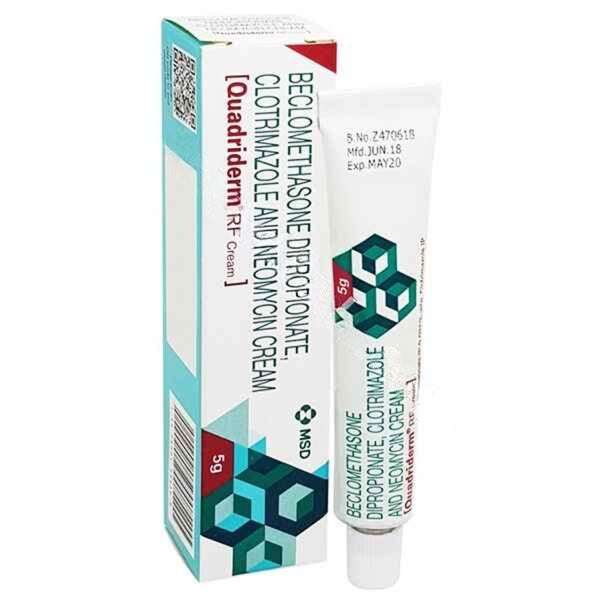 Quadriderm RF 5 g (Beclomethasone/Clotrimazole/Neomycin)