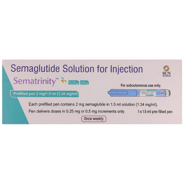 Sematrinity 2mg pre-filled semaglutide injection pen for weight loss and diabetes