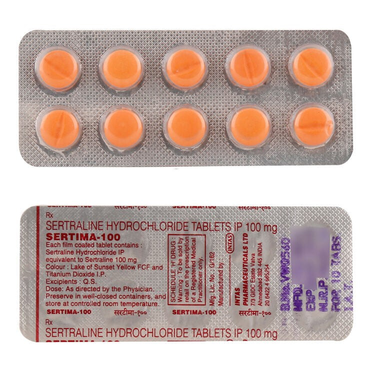 Sertima 100 mg Tablets – Sertraline SSRI Antidepressant for Depression & Anxiety – Global Medship