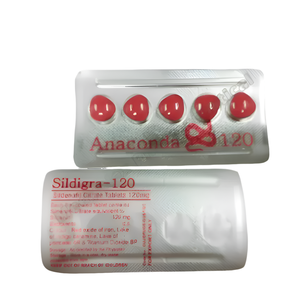 Sildenafil Citrate 120mg tablets - high-strength ED medication - Global Medship USA
