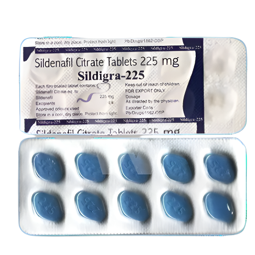 Sildenafil Citrate 225mg tablets - extra-strength ED medication - Global Medship USA