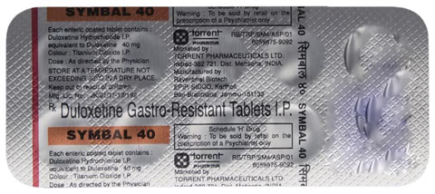 Symbal 40 mg Tablets – Duloxetine SNRI for Nerve Pain, Depression & Anxiety – Global Medship
